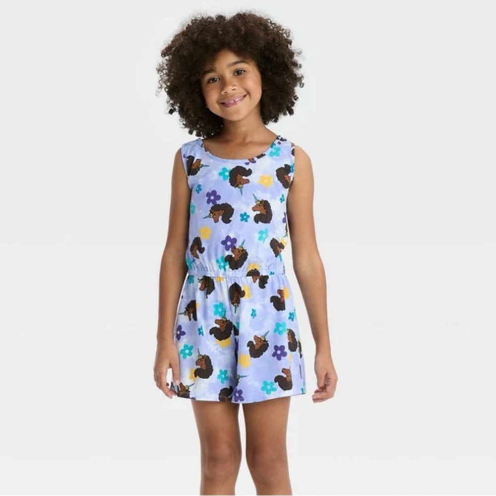 MAD Engine Afro Unicorn Sleeveless Romper S